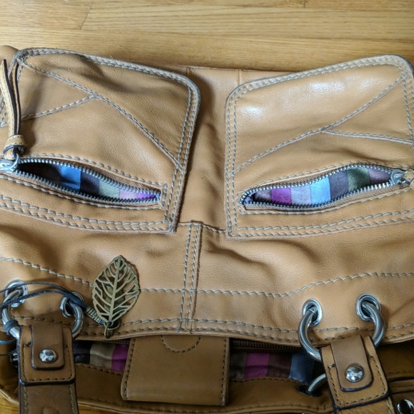 Tignanello tan bag with legacy lining - Picture 8 of 8